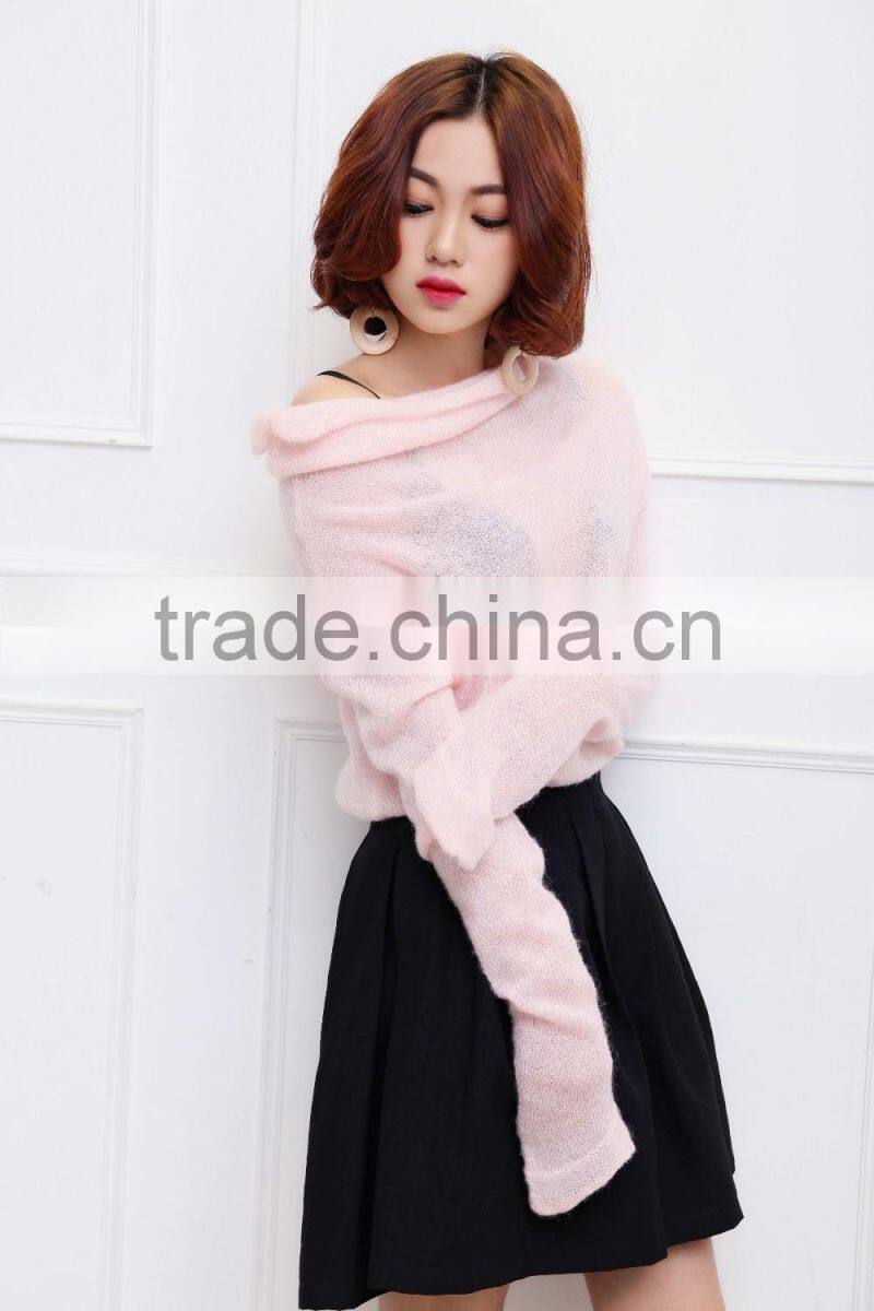 Custom Tall tee long sleeve Pink longline t shirt elongated Extend T shirts