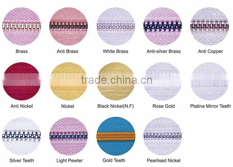 #5 Nickel-brass Zipper Long Chain in rolls