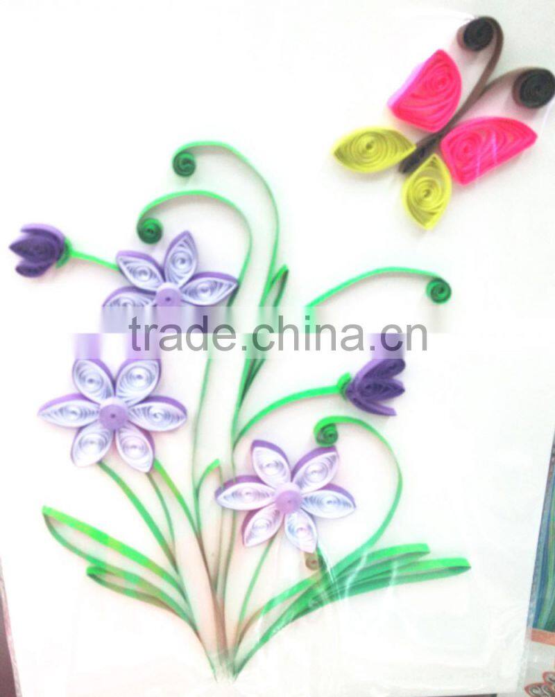 Handmade DIY colorful craft quilling paper strips set