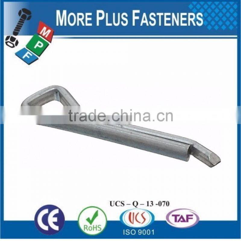 Made In Taiwan High Strength Spring Material Hammerlock Cotter Pin Stainless Steel Carbon Steel