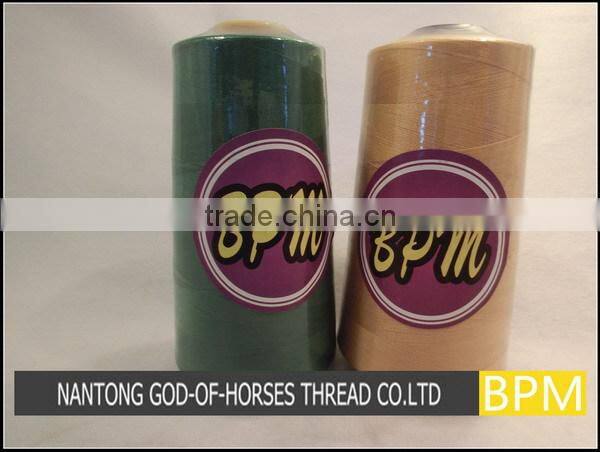 High tenacity color thread nylon 6 bonded sewing thread