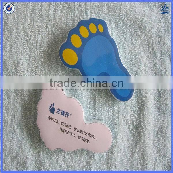 Promotional elegant compressed magic face towel gift