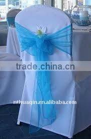 Organza sash for polyester banquet chair cover 6"x108" organza sash chair cover organza sash