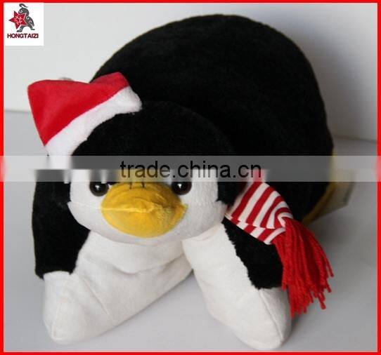 18" penguin design plush animal shaped cushion