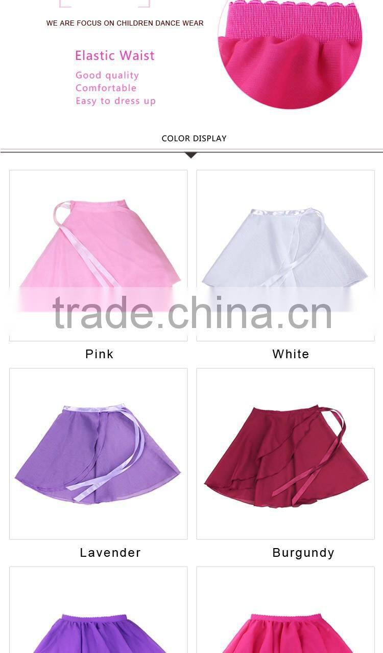 Training Chiffon Wrap Skirt Short Ballet Skirt