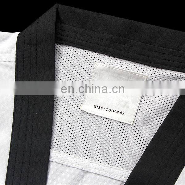 Cheapest 100% polyester taekwondo uniform martial arts wear