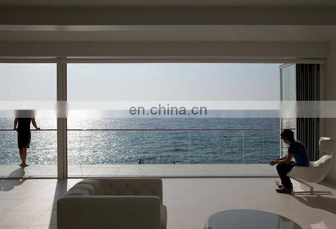 Glass aluminum handrail brushed