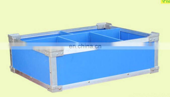 Durable black esd plastic corrugated sheet box for smt workshop