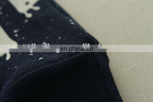 2017 Autumn Wholesale Long Sleeve Cotton Woven Jean Collar Women Sweatshirt