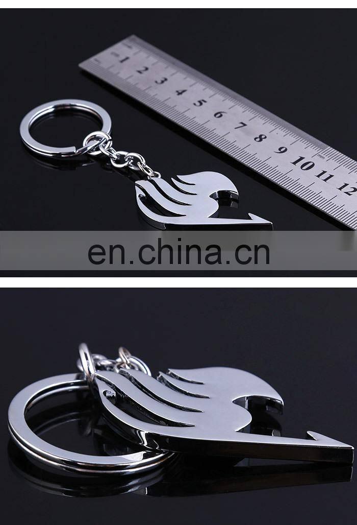 Fairy Tail Silver Key Chain Wholesale New Anime Key Chain Fairy Tail Key Chain
