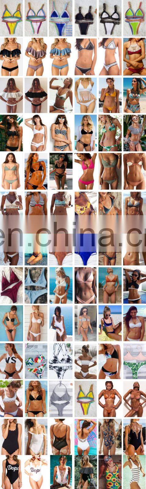 Swimwear Brazilian Bikini Big Bow Bandeau Beach Wear Halter Swimsuit Push Up Bathing Suit