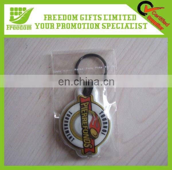 PVC LED Flashlight Keychain