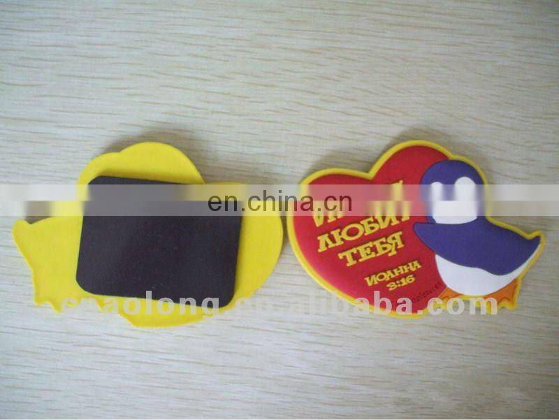 educational custom embossed logo soft pvc 3d fridge magnet