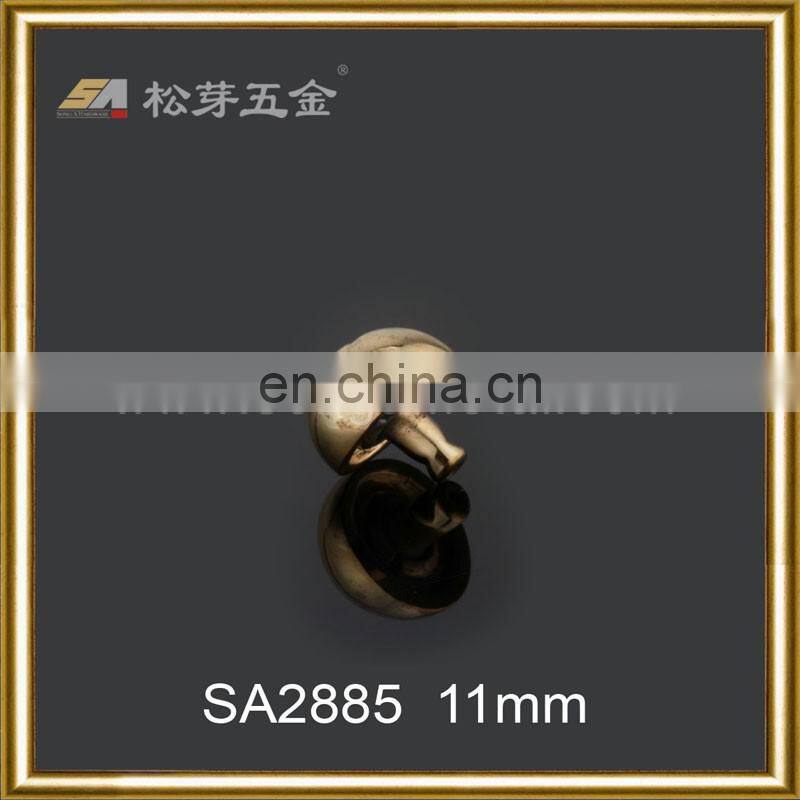 Dongguan hardware accessory metal purse rivets, mushroom head rivet new fashion 2016
