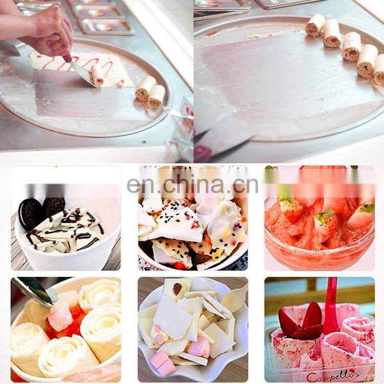 Cheap CE approved commercial fry ice cream making machine