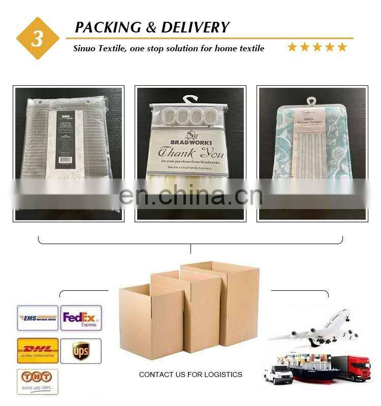 Customized African Print Digital Printing Waterproof Shower Curtain