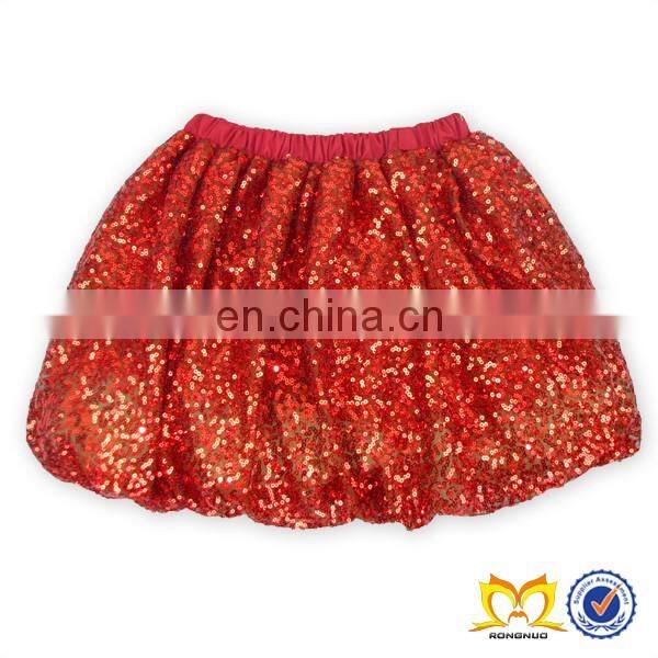 2019 Summer Style Silver Shiny Sequin TuTu Skirt Wholesale Baby Girls MiNi Skirt