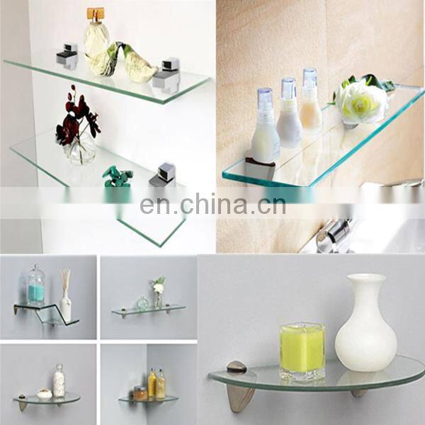 High quality new design curved glass shelf suppliers