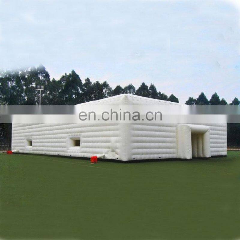 China airtight winter led  house marquee sport event light construction big inflatable camping cube party cabin tent