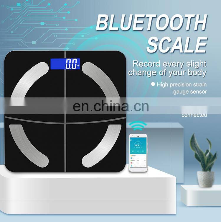 180Kg Blue tooth Smart Innovation Electronic Digital Body Fat Weight Scale With Fitness APP