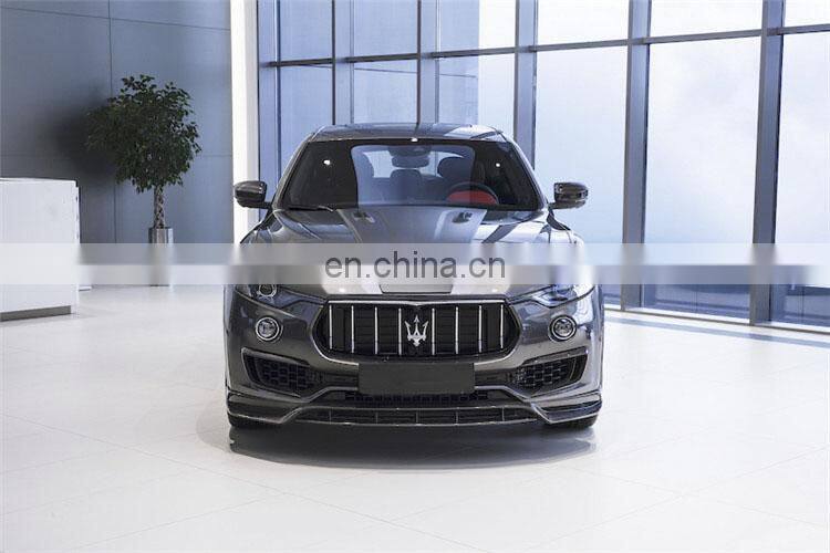 Beautiful carbon fiber LD style body kit for Maserati Levante front spoiler rear spoiler wing spoiler side skirts and hood
