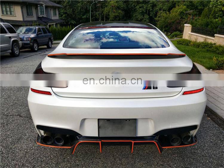 Super pefect CQCV style carbon fiber body kit for BMW M6 carbon fiber front lip rear lip side skirts and wing spoiler