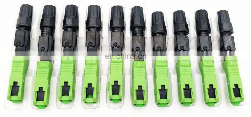 SC Optic Fiber Fast Connector Single Mode UPC APC Simplex Fiber Optic Quick Connector SC Fiber Adapter