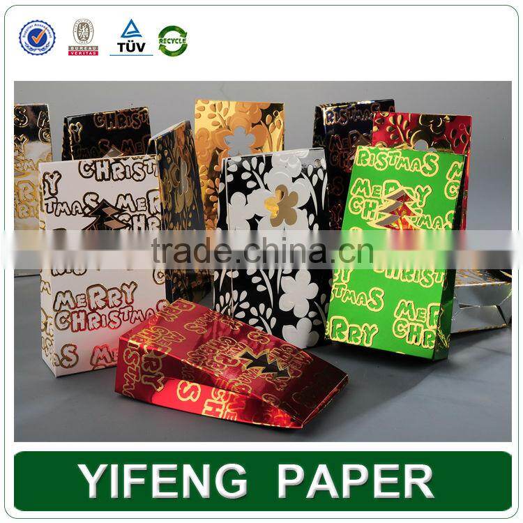 Eco-friendly Custom Logo Printed Decorative Christmas Gift Paper Bag