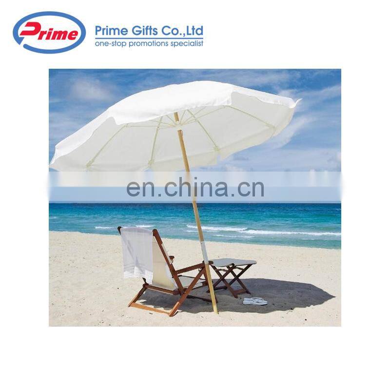 Professional Advertising Cheap Wooden Beach Umbrella Outdoor