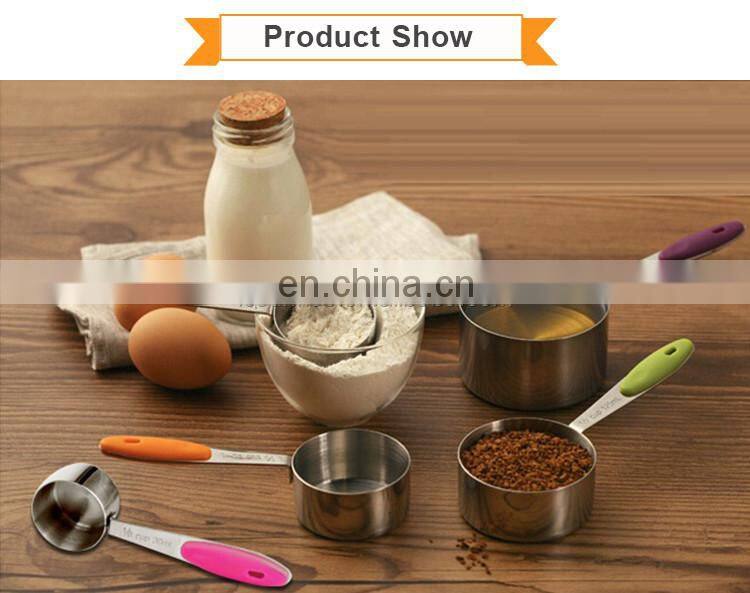 Best Selling Stainless Steel Measuring Cup With Silicone Handle
