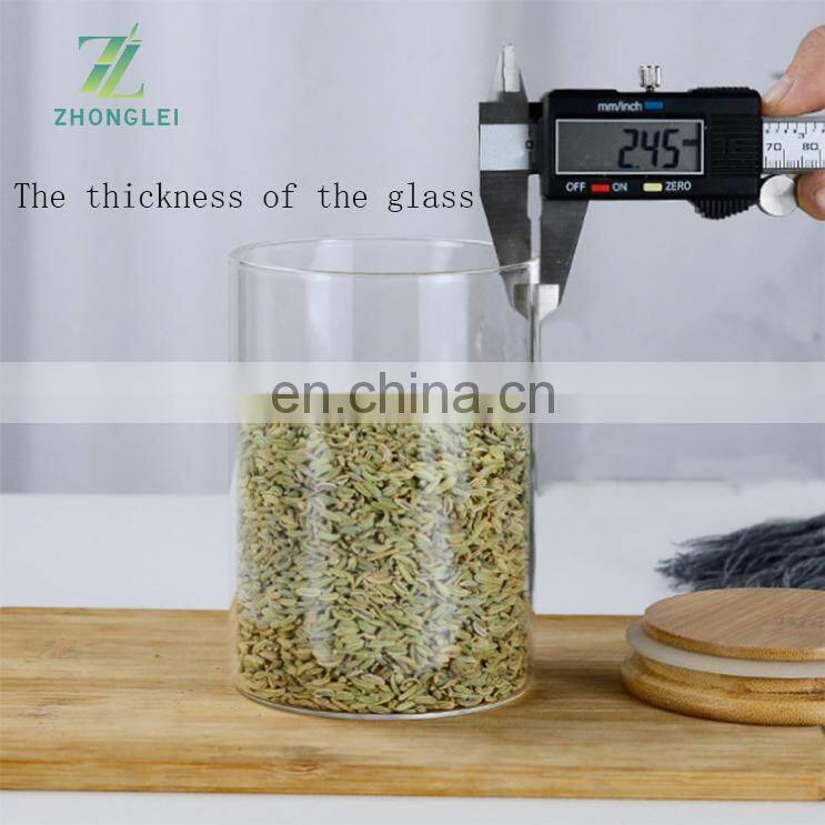 Sealed canister tea canister dried fruit food storage bottle grain storage jar glass jar display bottle seasoning jar