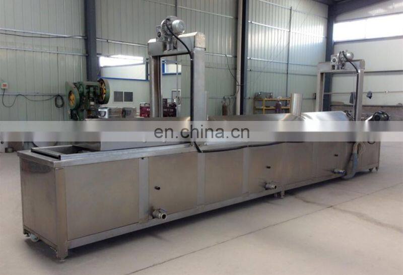 Automatic commercial nuts frying machine auto industrial ground nut peas corn gas electric batch oil fryer cheap price for sale