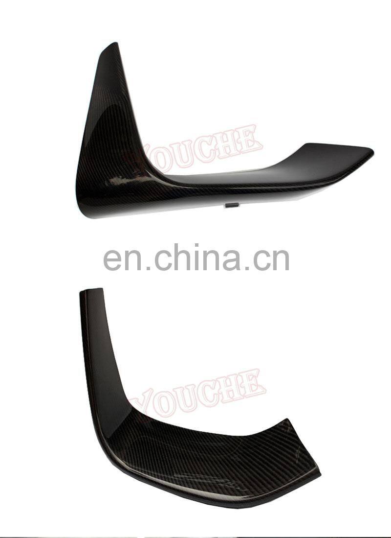 2 pcs/set carbon fiber air canards front splitter for BMW M3 M4 F80 F82