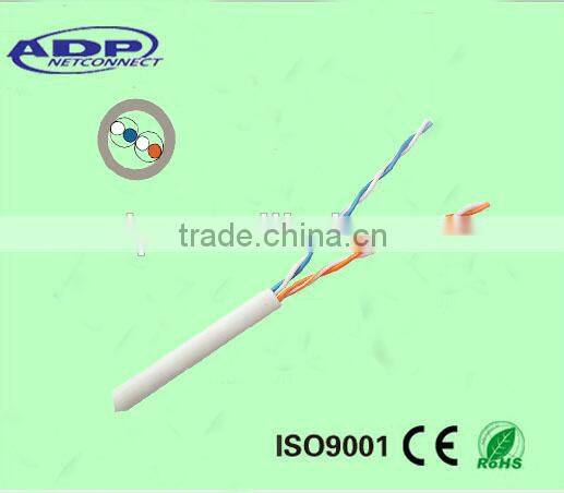 High quality 2pair telephone cable pure copper with fluke test