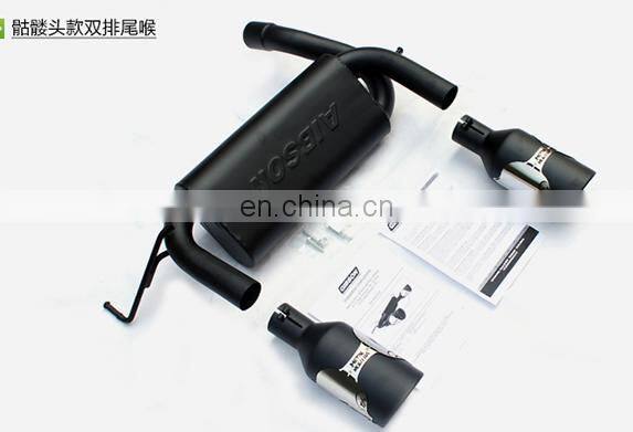 j093 muffler car exhaust pipe for jeep for wrangler jk 2007-2017 lantsun