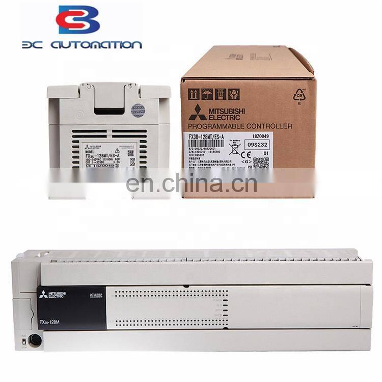 FX3U-128MTES-A New and Original Mitsubishi electric low cost CPU chinese plc controller