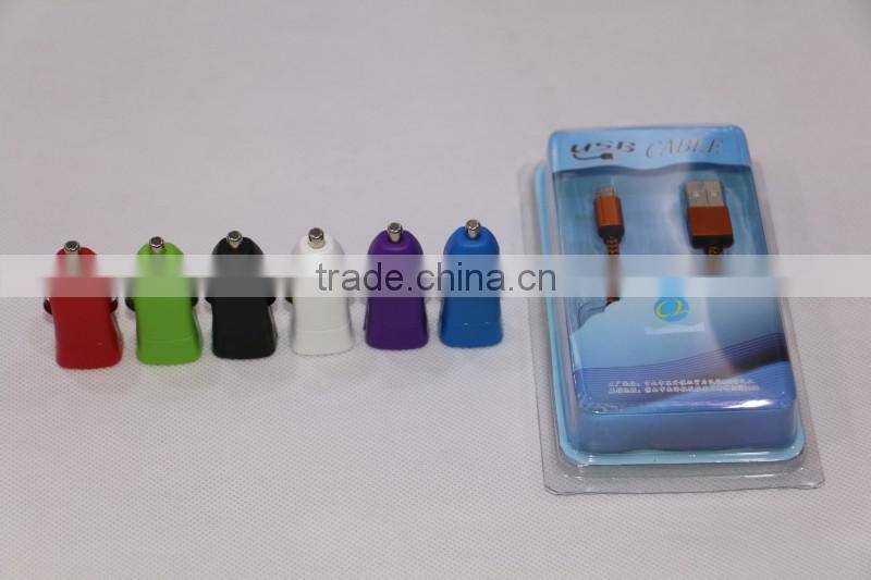 Pocket-size interface USB car charger 12V 24V auto charger new tiny design car charger