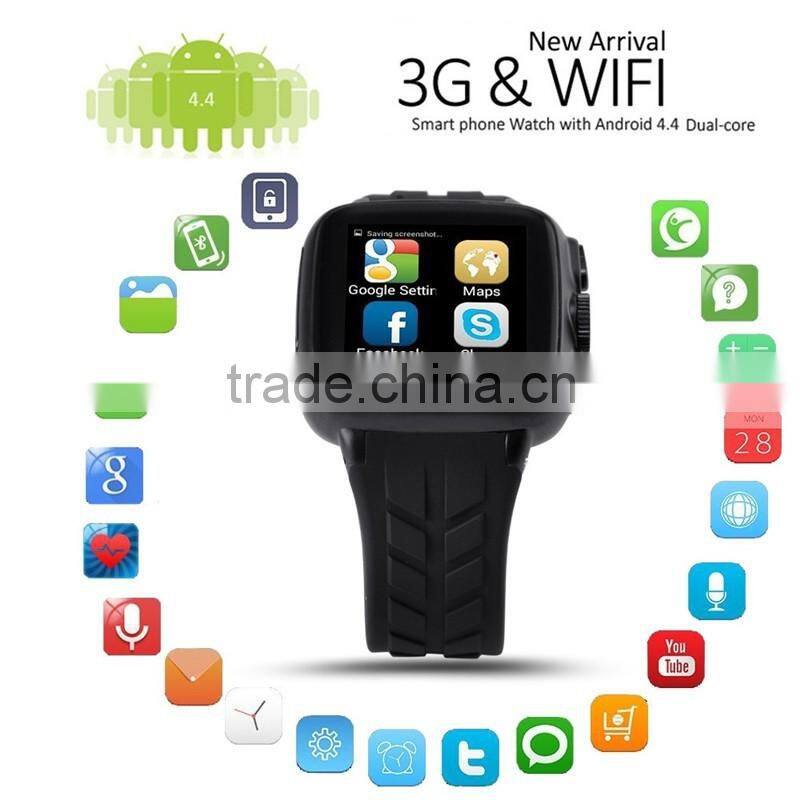 The best sale Bluetooth waterproof watch phone with GPS & Wifi and support SIM card for Q68 Smart Watch of 4.4 Android