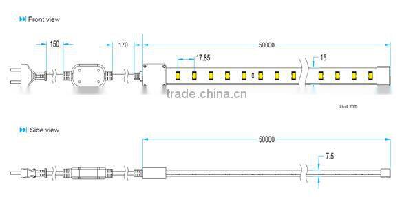 INNOVALIGHT high brightness smd5050 60leds flexible rgb led strip
