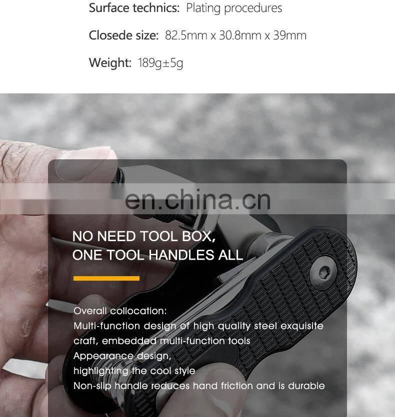 Outdoor cycling tool knife 10-in-one multi-functional easy to carry hexagon socket wrench maintenance chain tuner