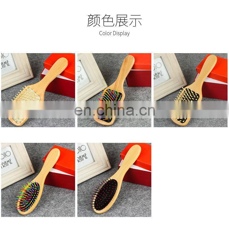 Wooden Bamboo Hair Brush Improve Hair Growth Wood hairbrush Prevent Hair Loss Anti-static Comb