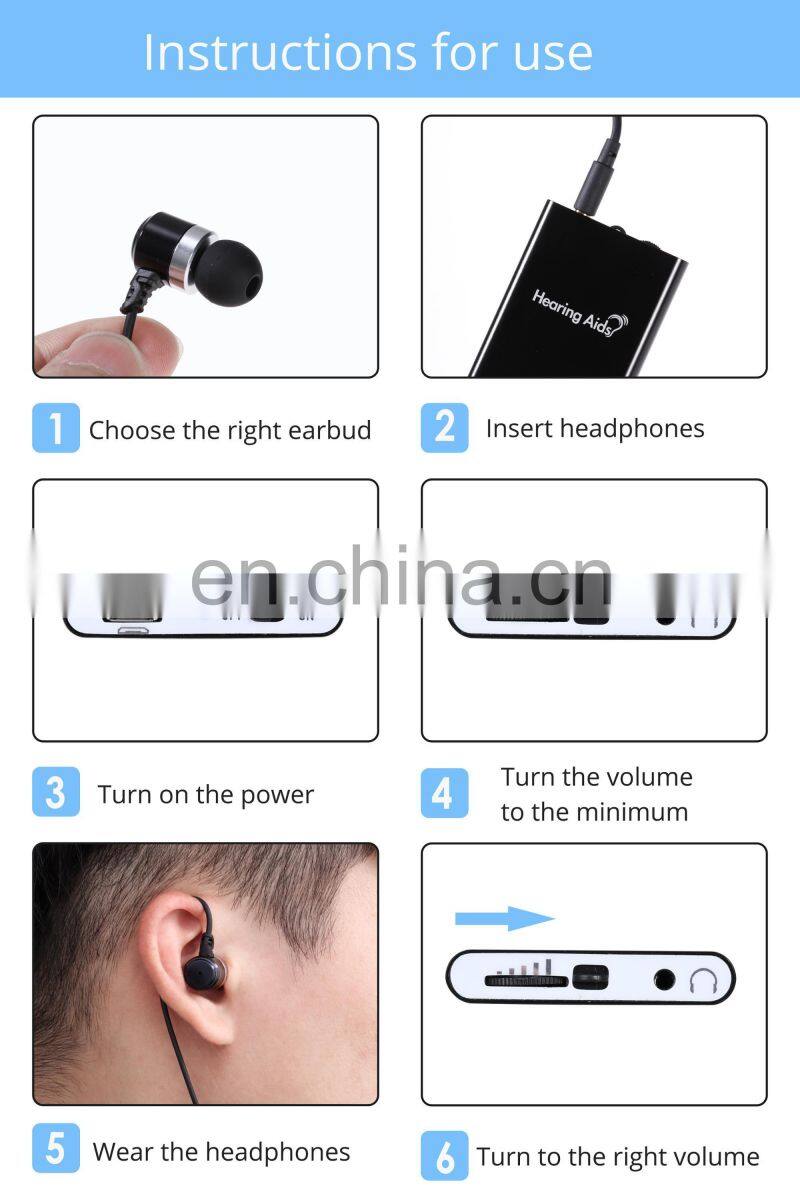 Rechargeable Hearing aid Ear Sound Amplifier For The Elderly Cassette Hearing Aids