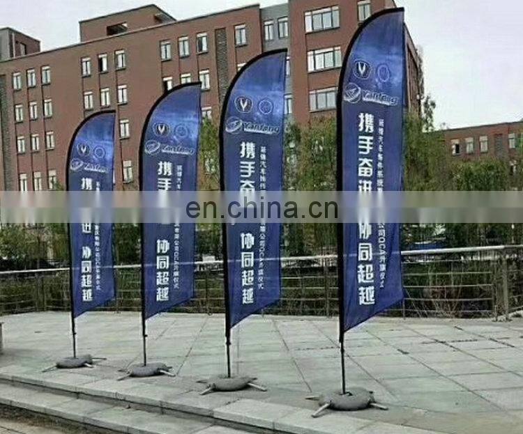hot selling promotion beach teardrop feather flags printing with kinds bases ( Flag Pole + Fabric +Printing,Complete Production)