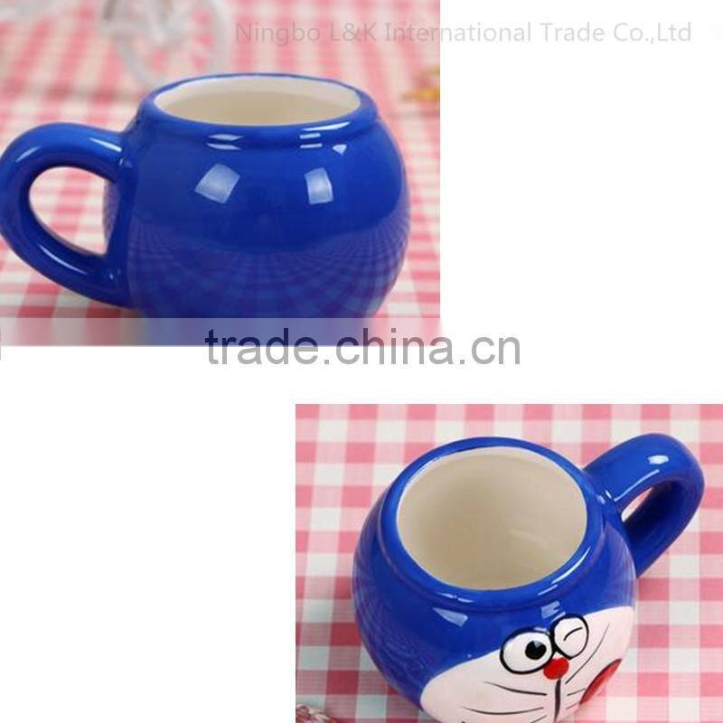 creative cartoon kids ceramic mug/ceramic milk mug