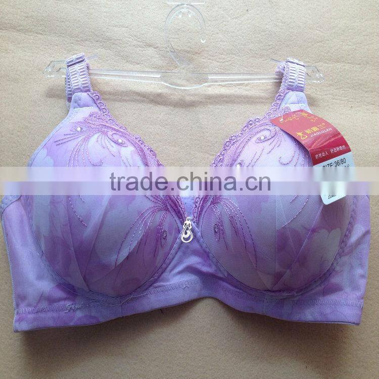 1.15USD 36-42C Cup High Quality Adjustable Fashional Ladies Sexy Bra Without Rim Inside, Fat Women Push Up Sexy Bra(gdwx212)