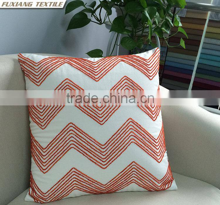 Embroidered Zig-Zag Type Sofa Chair Home Decor Pillow Cushion