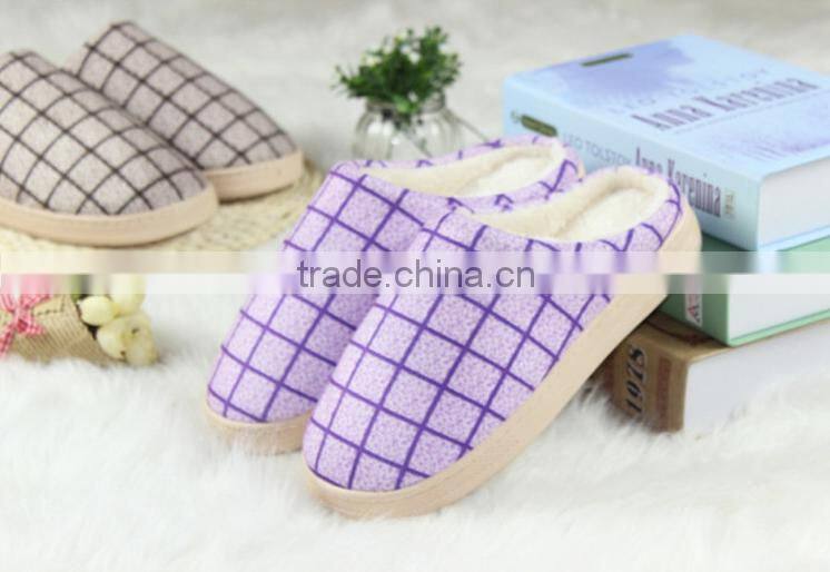 2015 korea style couples slipper outdoor indoor cotton slippers Soft bottom anti-slip slippers