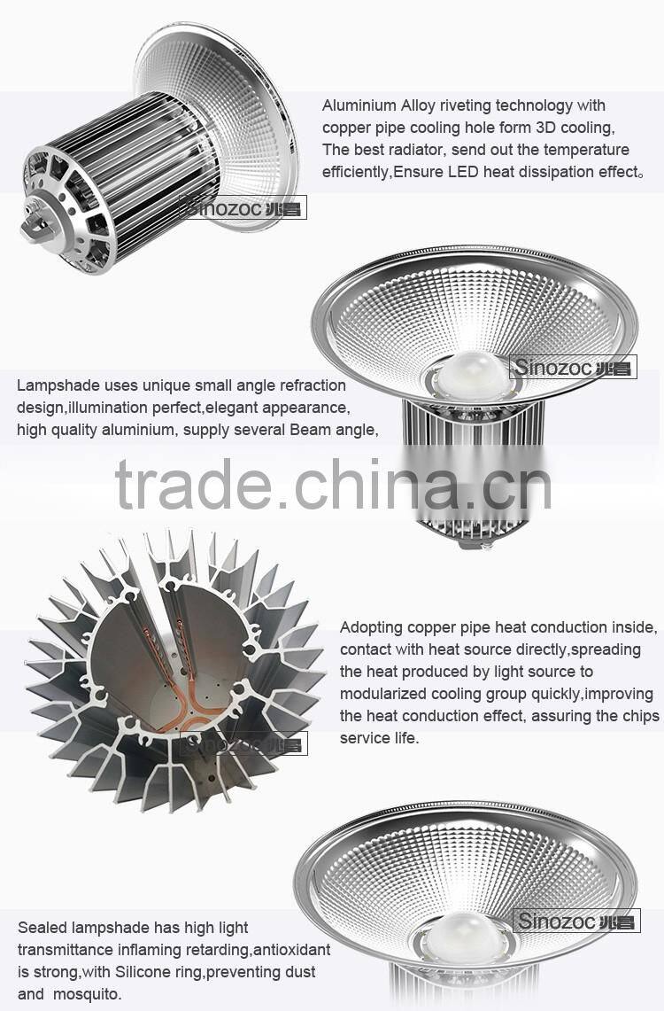 Aluminum Alloy Lamp Body Material and Pure White Color Temperature(CCT) 300w led high bay