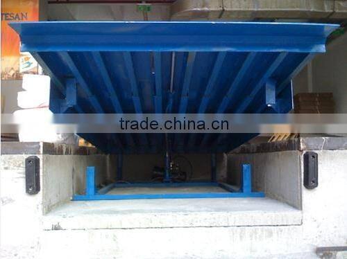 stationary hydraulic container loading ramp dock leveler/ramp