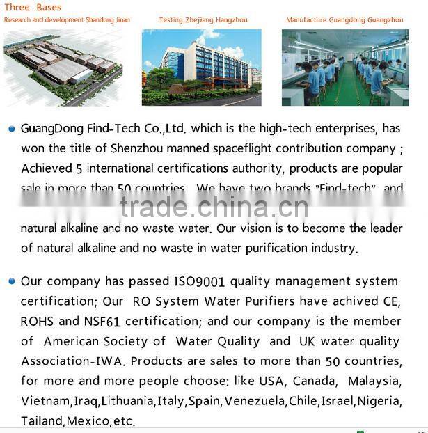 Direct drinking 5 stage RO system water purification plant price with digital display